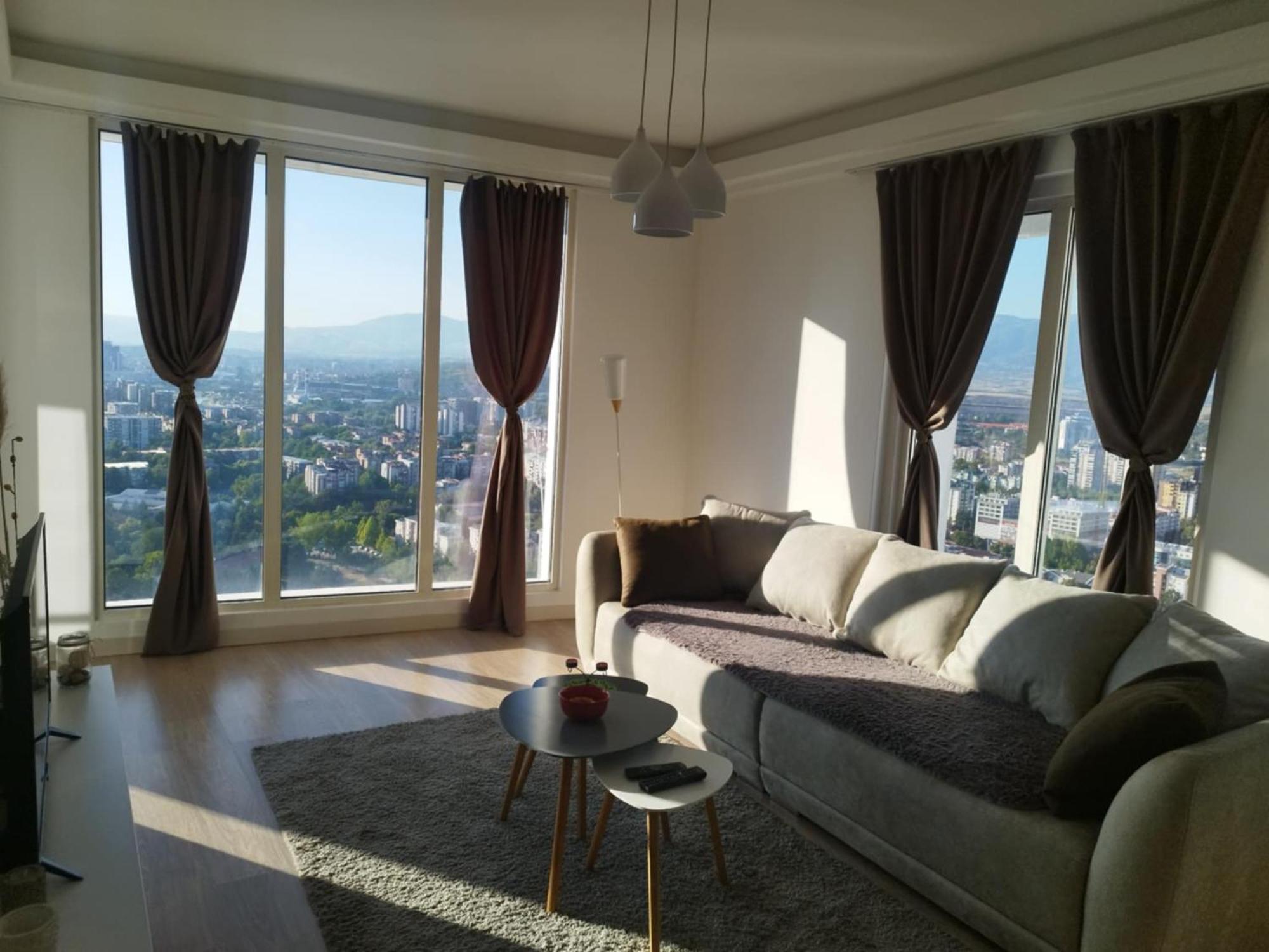Skopje Sky City 19Th Floor Twin & 12Th Floor & 25Th & 33 Floor Apartments & With Pool & Spa & Gym & Parking Included In Price Екстер'єр фото